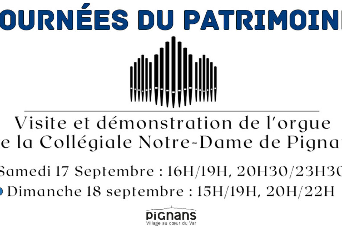 17 et 18 sept. Journée du patrimoine 2022