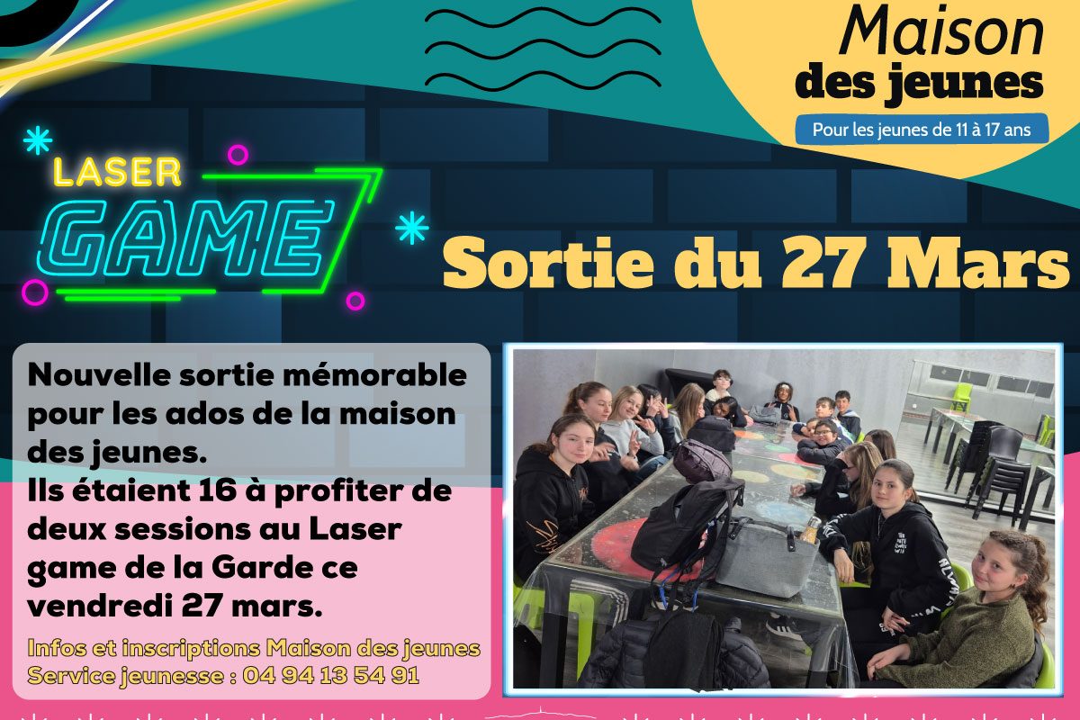 Sortie réussie au Laser Game pour la Maison des jeunes