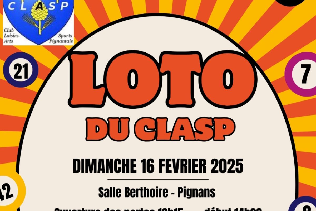 16 fév – LOTO du CLASP