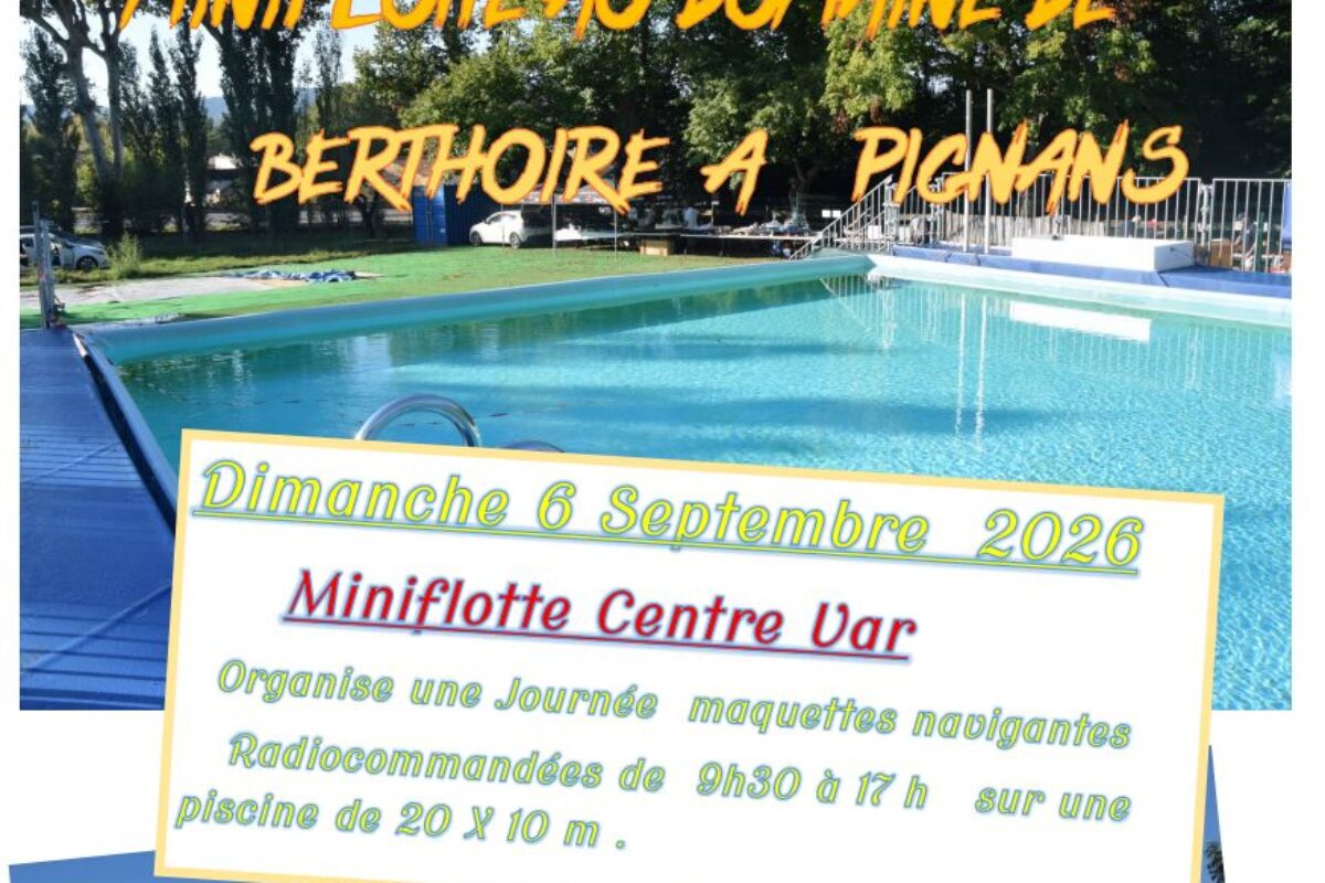 6 sept – Journée maquette navigante au Domaine de Berthoire