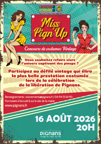 affiche miss pignup 2026