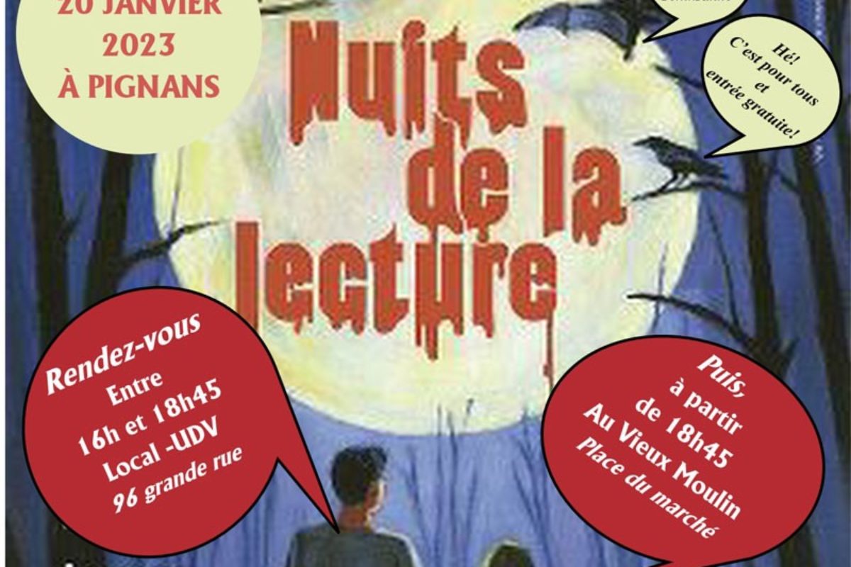 20 jan – Nuits de la lecture