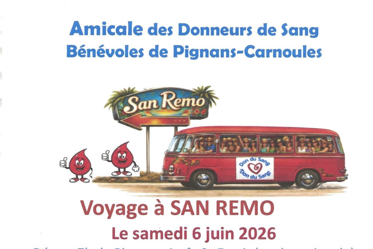 6 juin – Voyage à San Remo