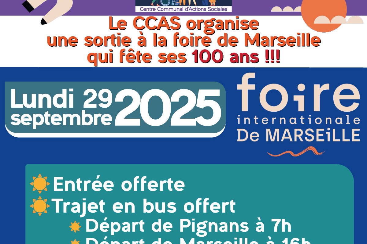 29 sept. – Sortie à la Foire de Marseille 2025
