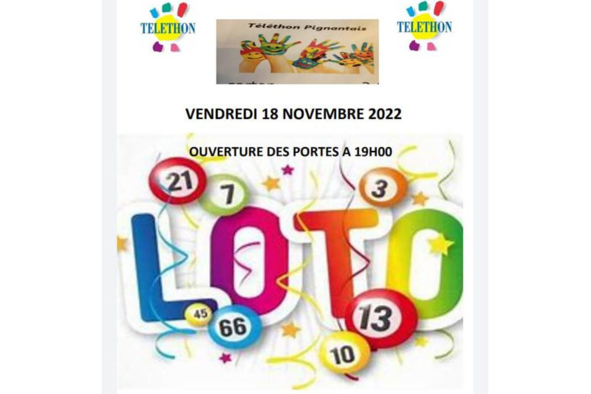 18 nov. – Téléthon Pignantais et loto