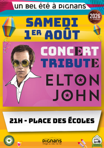 affiche concert tribute elton john