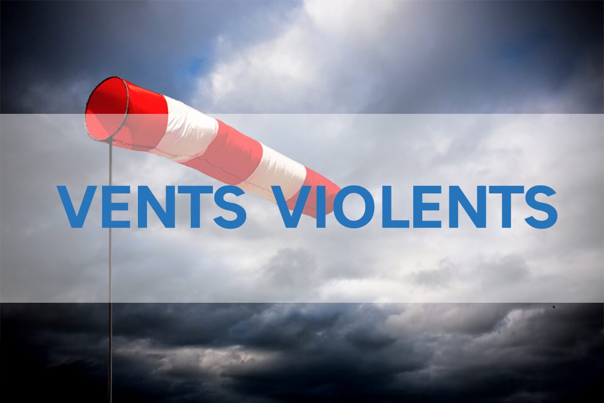 Vents violents – Domaine de Berthoire fermé